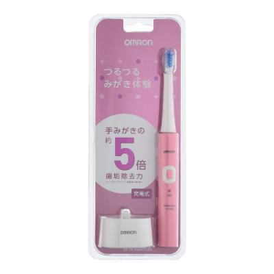 オムロン 音波式電動歯ブラシ 充電式 メディクリーン ピンク HT-B305-PK
