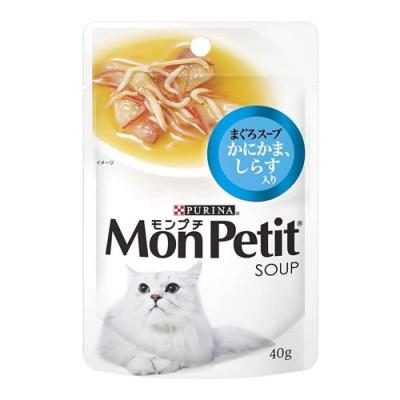 ピュリナ モンプチ まぐろスープ かにかま、しらす入り