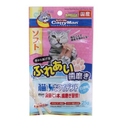 キャティーマン 猫ちゃんホワイデント (ソフト) 白身魚入り