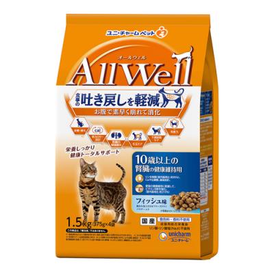 AllWell オールウェル 猫用 10歳以上の腎臓の健康維持用 フィッシュ味