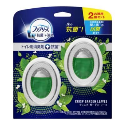 ファブリーズW消臭 トイレ用 消臭剤+抗菌 クリスプ・ガーデン・リーフ