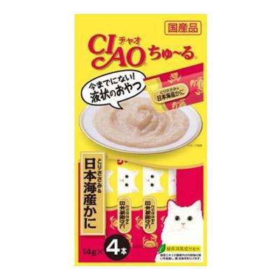 いなば 猫用おやつ CIAOちゅ〜る(チャオちゅーる) とりささみ&日本海産かに