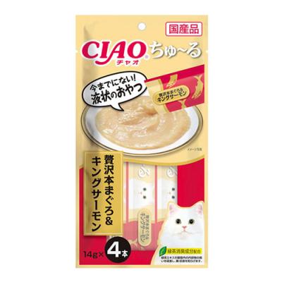 いなば 猫用おやつ CIAOちゅ〜る(チャオちゅーる) 贅沢本まぐろ&キングサーモン