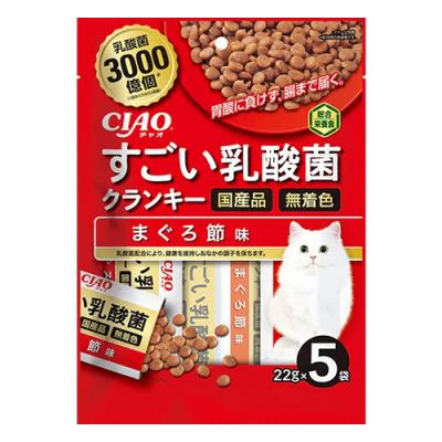 いなば 猫用 CIAOチャオすごい乳酸菌クランキー まぐろ節味