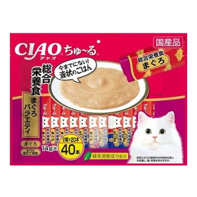 いなば 猫用 CIAOちゅ〜る(チャオちゅーる) 総合栄養食 まぐろバラエティ