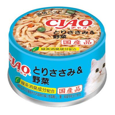 いなば CIAO(チャオ) ホワイティ 猫缶 まぐろ白身 ささみ・ほたて貝柱