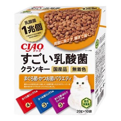 いなば 猫用 CIAO(チャオ) すごい乳酸菌 クランキー まぐろ節・かつお節バラエティ