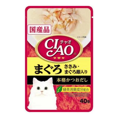 いなば CIAO(チャオ) パウチ まぐろ ささみ・まぐろ節入り