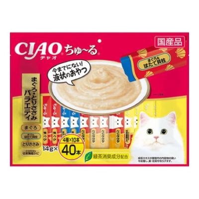 いなば 猫用おやつ CIAOちゅ〜る(チャオちゅーる) まぐろ・とりささみバラエティ