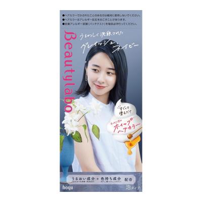 ビューティラボ ホイップヘアカラー グレイッシュネイビー