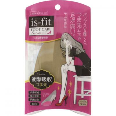 is-fit(イズフィット) つま先衝撃吸収 ベージュ 3mm