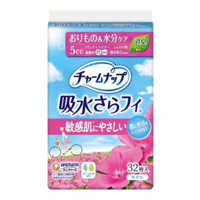 チャームナップ 吸水さらフィ パンティライナー ふんわり肌 5cc 微量用 17.5cm