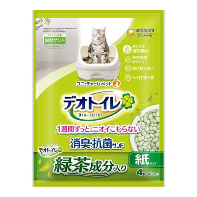 デオトイレ 緑茶成分入り消臭・抗菌サンド 紙タイプ