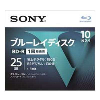 ブルーレイディスク BD 1回録画用 4倍速 25GBR_1層10P