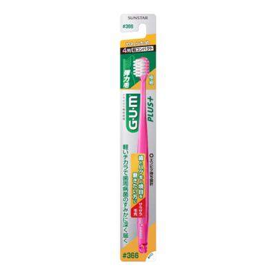 GUM ガム・プラス デンタルブラシ 4列超コンパクト #366やわらかめ