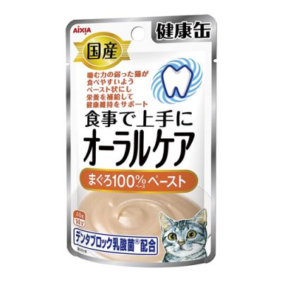 アイシア 国産 健康缶パウチ オーラルケア まぐろペースト