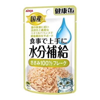 アイシア 国産 健康缶パウチ 水分補給 ささみフレーク