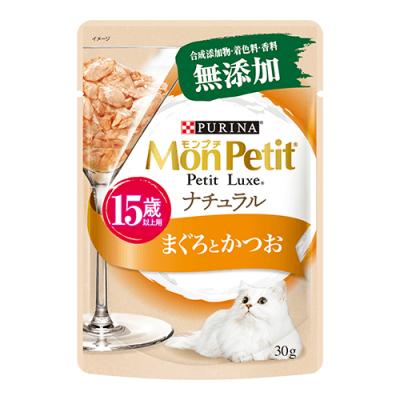 モンプチ プチリュクス ナチュラル パウチ 15歳以上用 まぐろとかつお