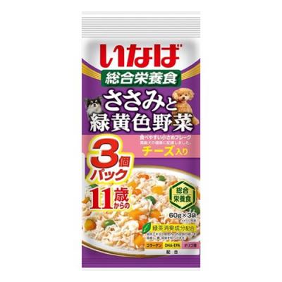 いなば 犬用総合栄養食 ささみと緑黄色野菜 11歳からのチーズ入り