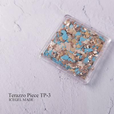 ICEGEL アイスジェルネイル  テラゾーピース TP-3 ムーンストーンブルー