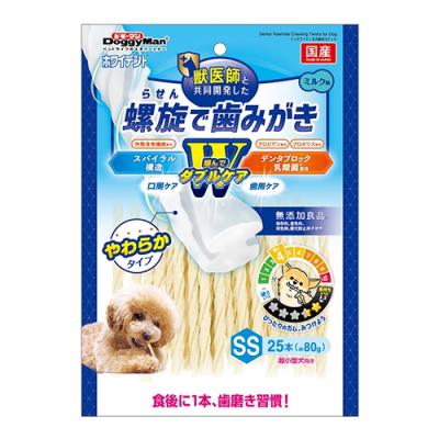 ドギーマン ホワイデント 螺旋で歯みがき Wケア