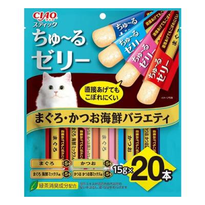 いなばCIAOスティックちゅ～るゼリー(チャオスティックちゅーるゼリー) まぐろ・かつお海鮮バラエティ