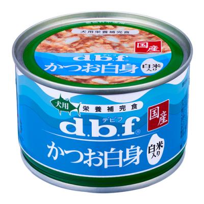 dbf(デビフ) 缶詰 犬用栄養補完食 かつお白身 白米入り