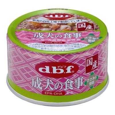 dbf(デビフ) 缶詰 犬用総合栄養食 成犬の食事 ささみ&野菜