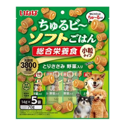 いなば ちゅるビ〜ソフトごはん(ちゅるビー) 犬用総合栄養食 とりささみ 野菜入り