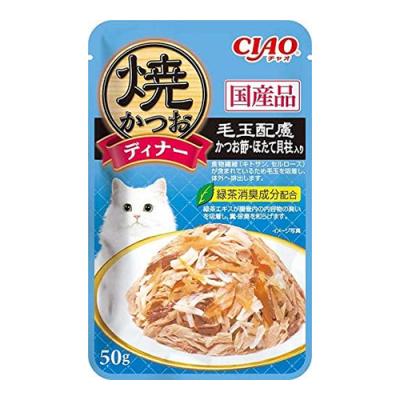 いなば CIAO(チャオ) 焼かつおディナー 毛玉配慮 かつお節・ほたて貝柱入り