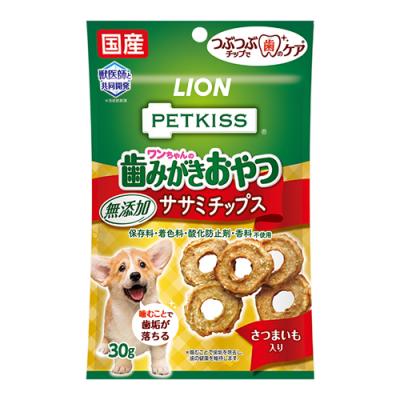 PETKISS(ペットキッス) 犬用 ワンちゃんの歯みがきおやつ 無添加ササミチップス さつまいも入り