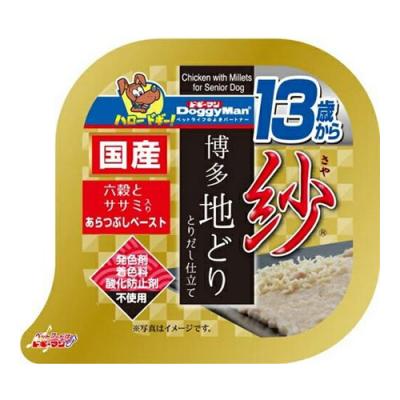 ドギーマン 紗 さや 博多地どり 13歳から用 六穀とササミ入り