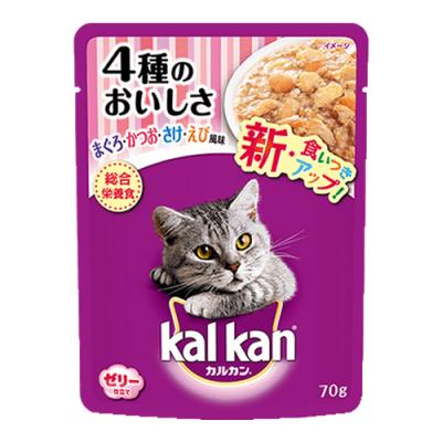 カルカン(kalkan) パウチ 4種のおいしさ まぐろ・かつお・さけ・えび風味