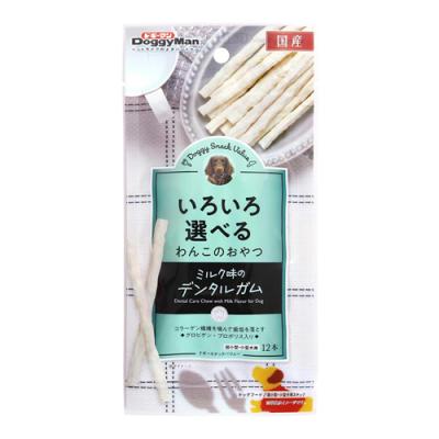 ドギーマン 犬用おやつ ドギースナックバリュー ミルク味のデンタルガム