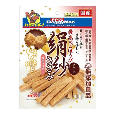 ドギーマン 犬用おやつ 絹紗ささみ スティック プレーン