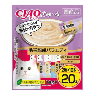 いなば 猫用おやつ CIAOちゅ〜る(チャオちゅーる) 毛玉配慮バラエティ