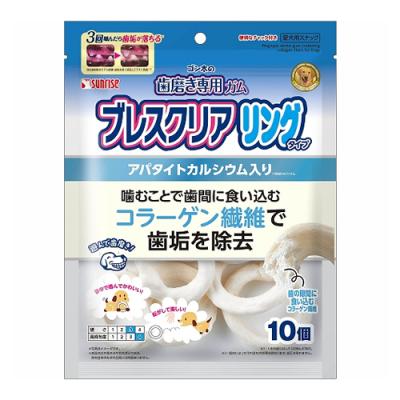 サンライズ 犬用 ゴン太の歯磨き専用ガム ブレスクリア リングタイプ