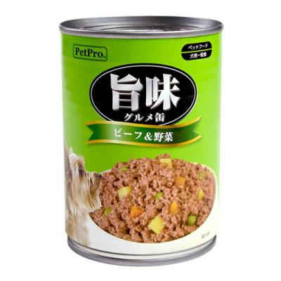 ペットプロ 犬用 旨味グルメ缶 ビーフ&野菜味