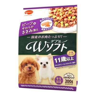 ビタワン君のWソフト 11歳以上 ビーフ味・やわらかささみ添え