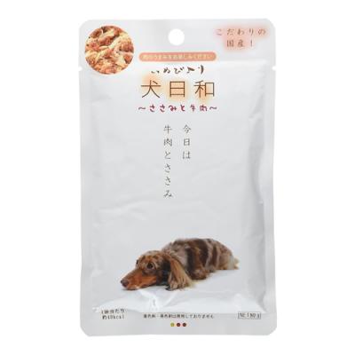 わんわん 犬日和レトルトパウチ ささみと牛肉