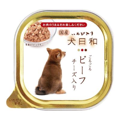 わんわん 犬日和トレイ ごろごろビーフチーズ入り