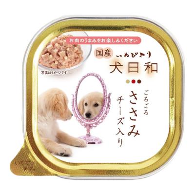 わんわん 犬日和トレイ ごろごろささみチーズ入り