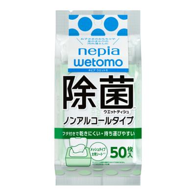 ネピアwetomo 除菌ウエットティシュ ノンアルコールタイプ