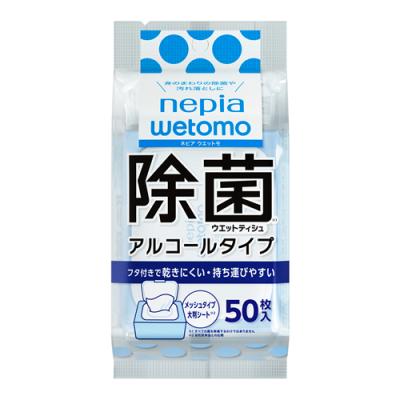 ネピアwetomo 除菌ウエットティシュ アルコールタイプ