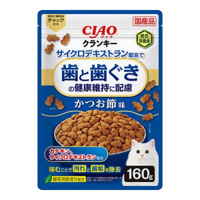 いなば 猫用総合栄養食 CIAOクランキー 歯と歯ぐきの健康維持に配慮 かつお節味