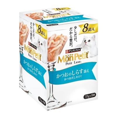 モンプチ プチリュクス パウチ かつおのしらす添え かつおだし仕立て