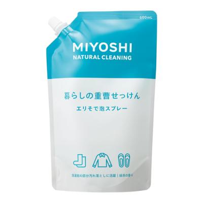 ミヨシ石鹸 暮らしの重曹せっけん エリそで泡スプレー