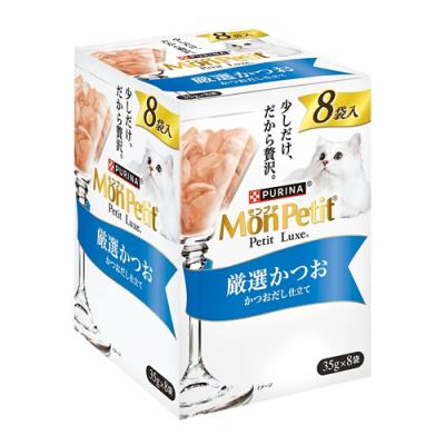 モンプチ プチリュクス パウチ 厳選かつお かつおだし仕立て