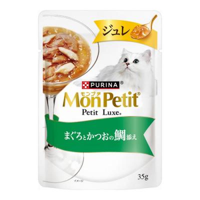 モンプチ プチリュクス パウチ ジュレ まぐろとかつおの鯛添え