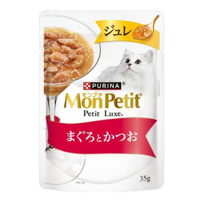 モンプチ プチリュクスパウチ ジュレ まぐろとかつお